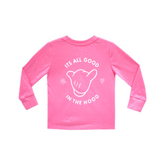 ITS ALL GOOD GIRLS LONG SLEEVE PINK